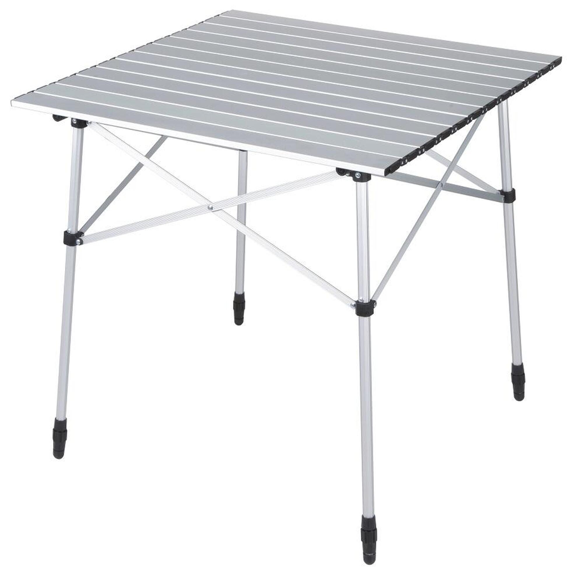 High Peak - High Peak Sevilla, Table De Camping, Plateau Roulant, Réglable En Hauteur - Table De Camping - Gris - No Size - Decathlon