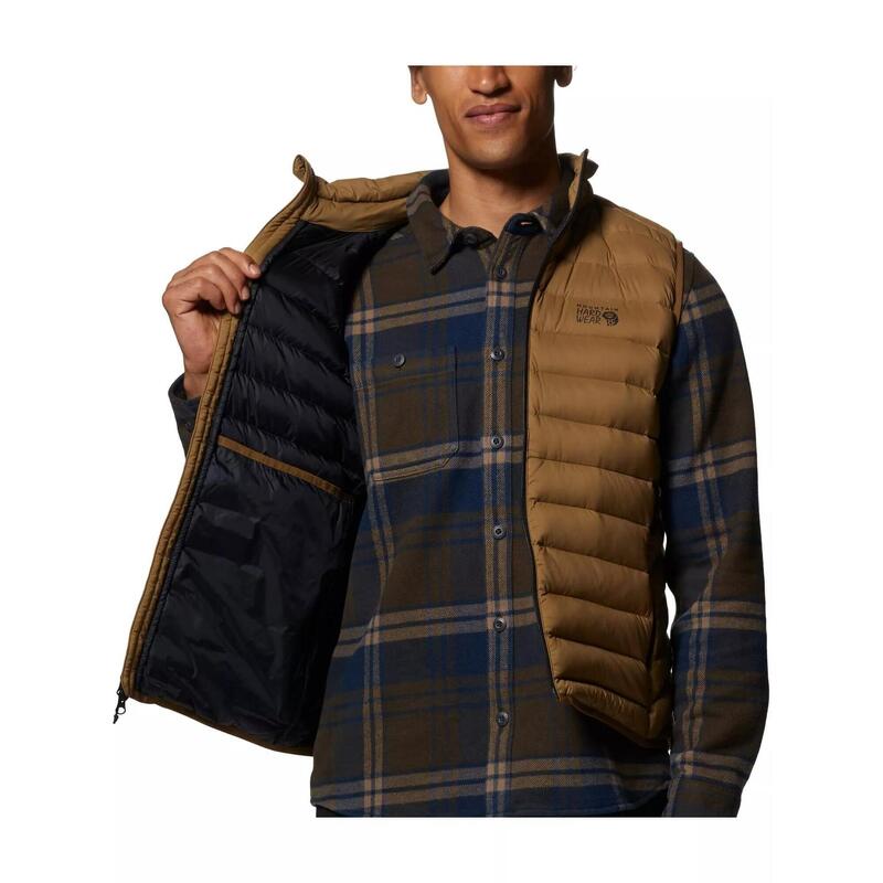 Deloro Down Vest férfi mellény - barna