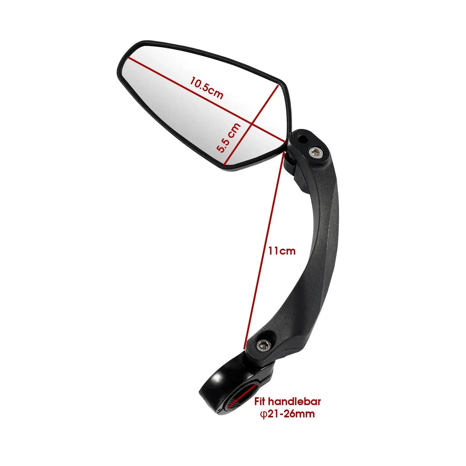 Oglinda retrovizoare bicicleta, scuter, moto, HD, reglabila 360 grade, stanga 4/6