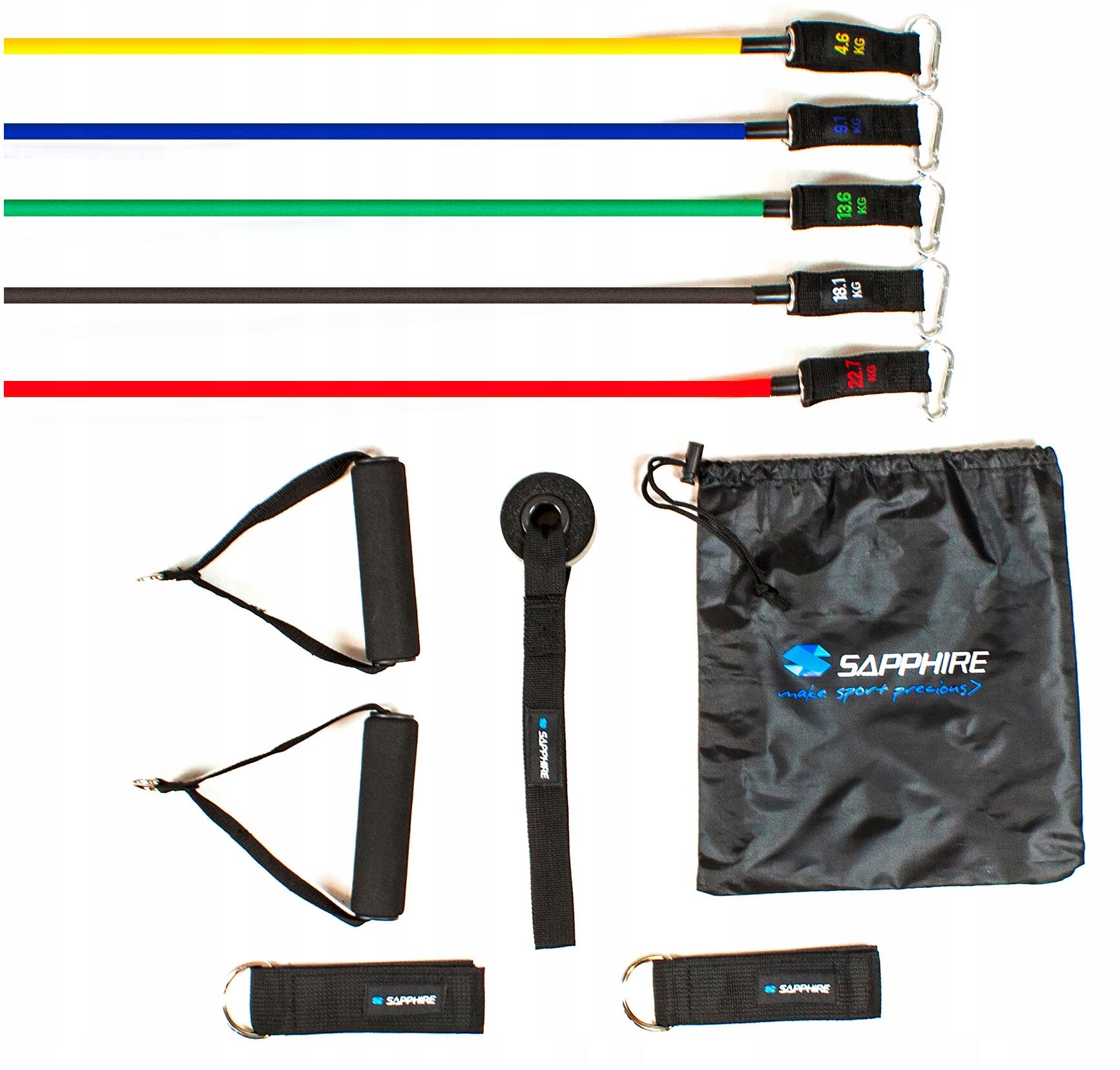 Zestaw 5 gum treningowych Sapphire SG-014 2/7