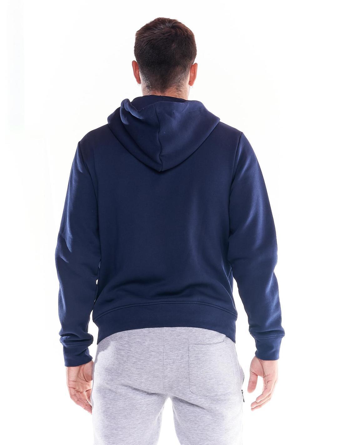 Herren-Kapuzenpullover mit durchgehendem Reißverschluss Leone Soft Basic 4/7