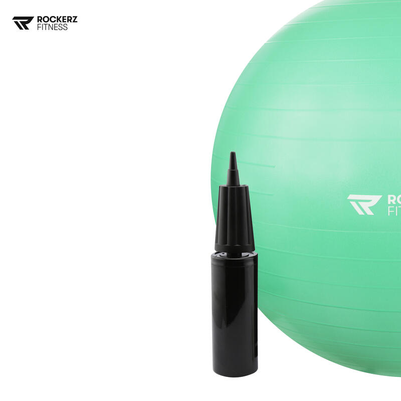 Bola de Pilates e Yoga com bomba verde - 65cm