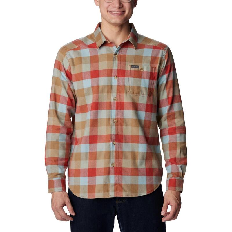 Langarmhemd Cornell Woods Flannel Long Sleeve Shirt Herren - rot