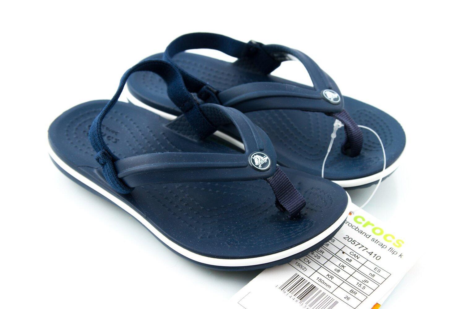 Crocs Crocband Strap Flip tongs de piscine pour enfants avec bande élastique 3/5