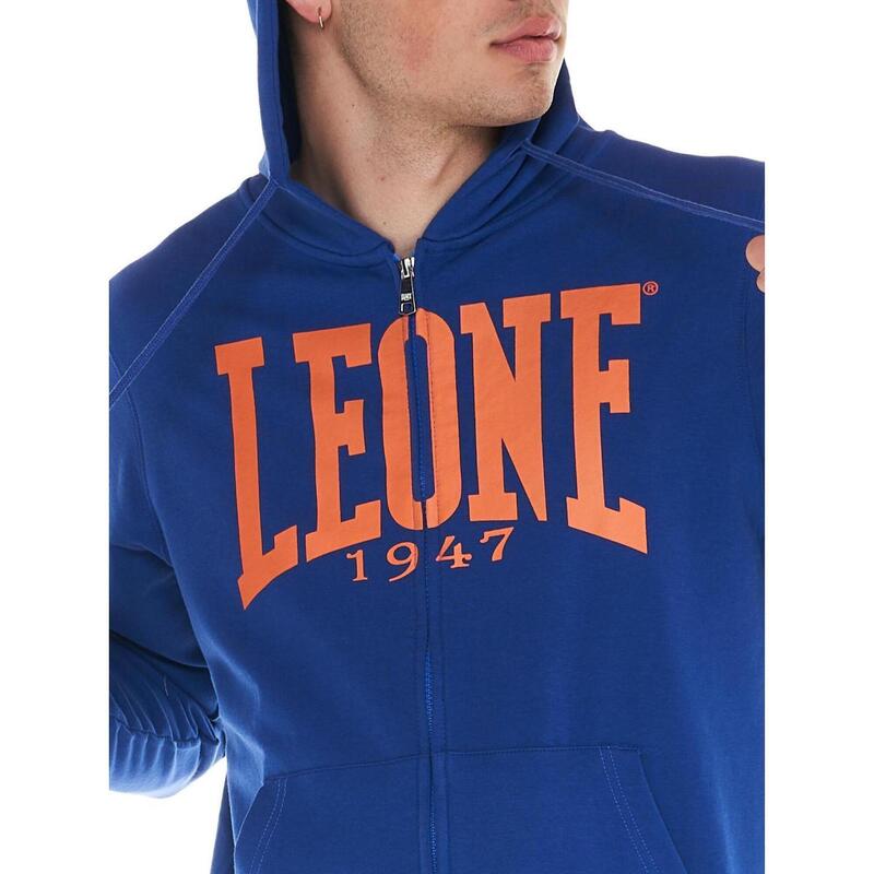 Felpa da uomo con cappuccio e zip Leone 1947 Apparel