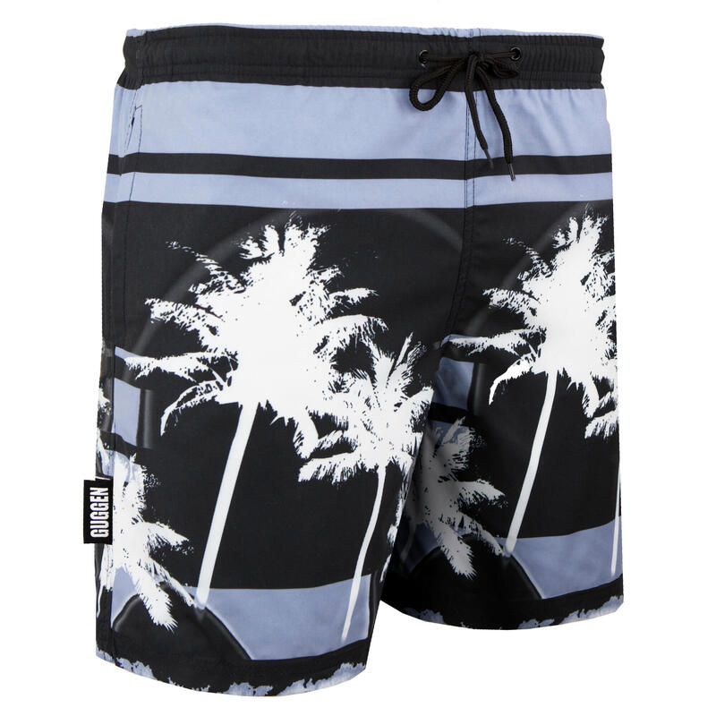 GUGGEN MOUNTAIN 2148 Boardshort Short Maillot de bain homme Palmiers Beach