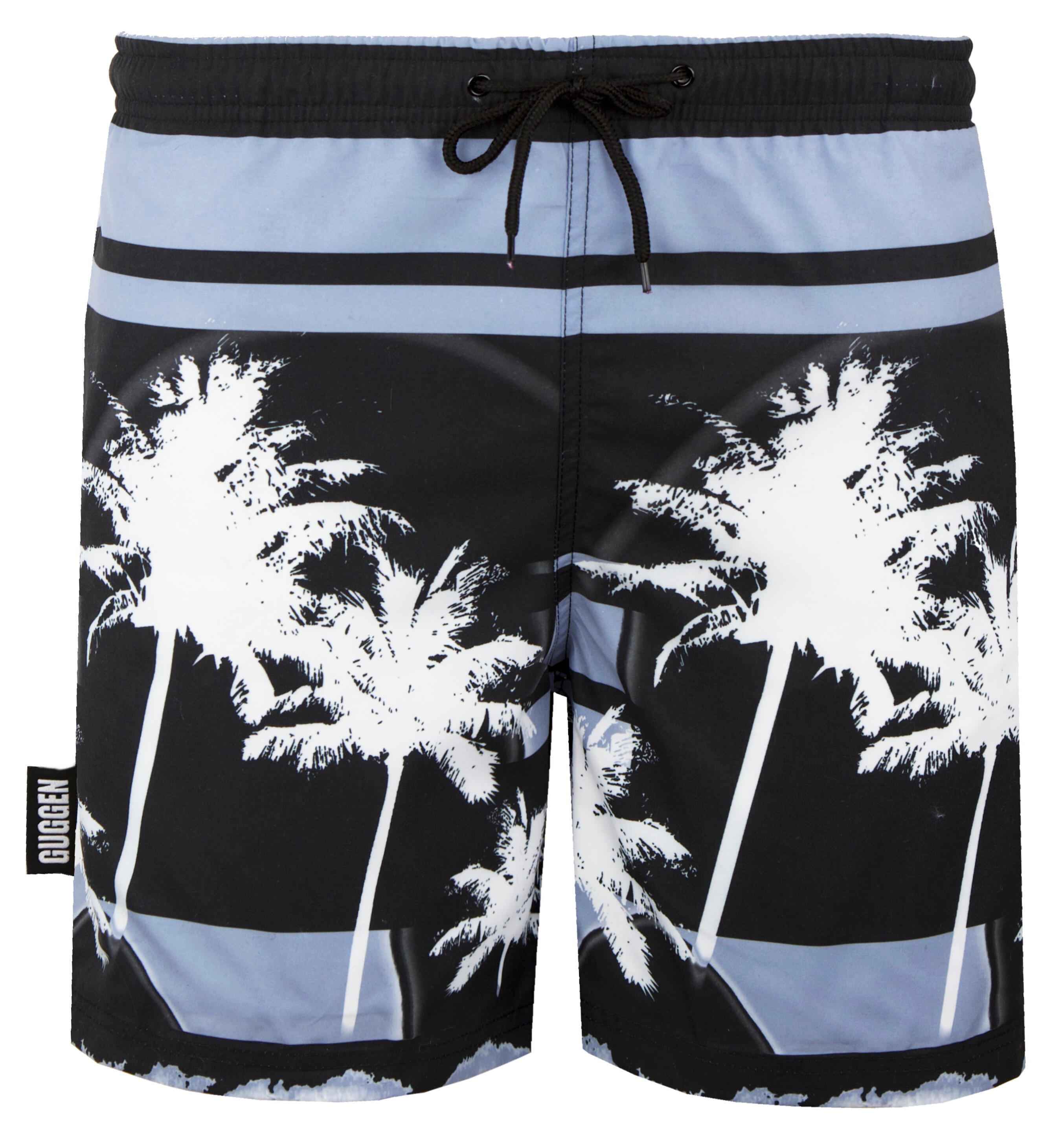GUGGEN MOUNTAIN Heren 2148 Zwembroek Palmboom Strand *Hoge kwaliteit print* 6/7