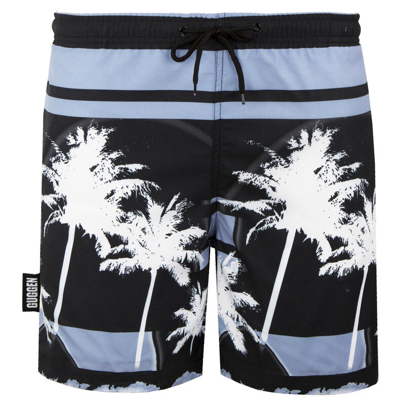 GUGGEN MOUNTAIN 2148 Boardshort Short Maillot de bain homme Palmiers Beach