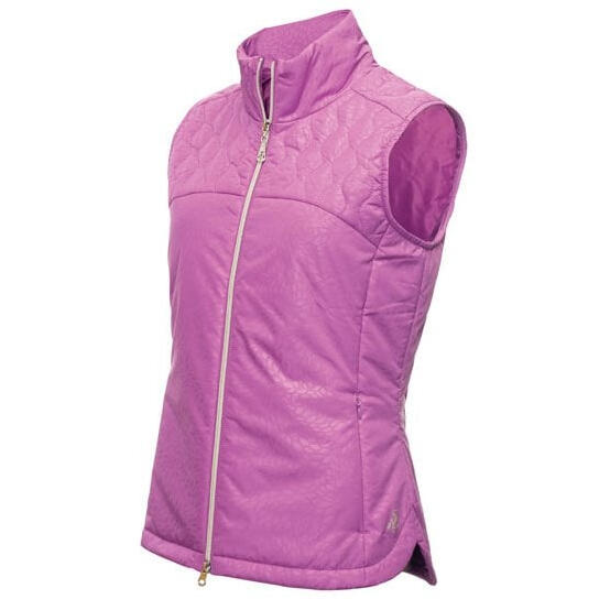 Green Lamb KHLOE QUILTED PANEL GILET - VIOLET 1/4