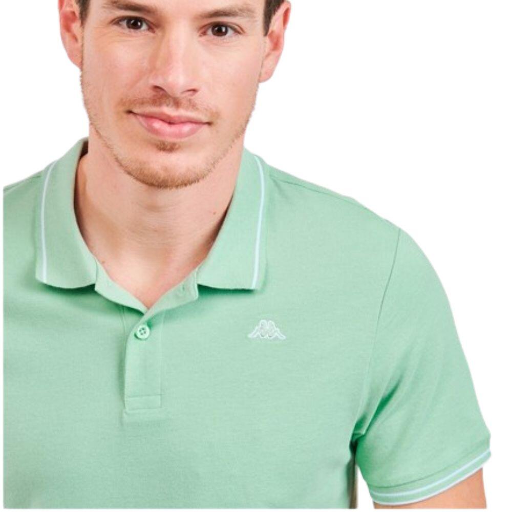 Polo Verde Kappa Ezio para Hombre - Talla L 3/4