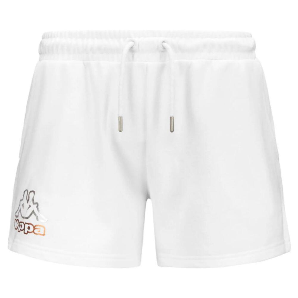 PANTALONES CORTOS KAPPA LOGO FELLINA MUJER. WHITE 361K3RW 4/6