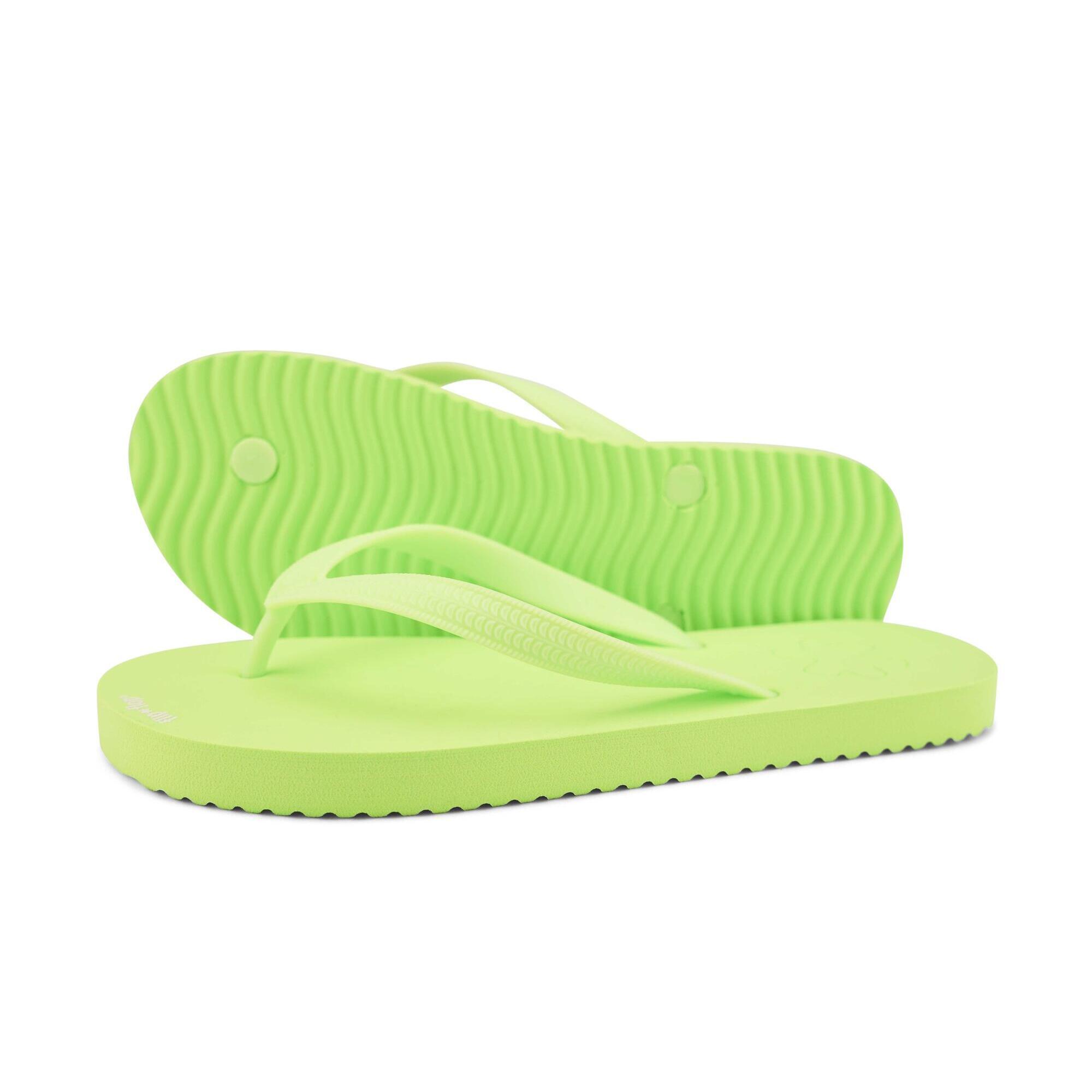 Flip Flop - Femme Sandale Originals Vert Fluo - Tongs Piscine - Vert - Decathlon