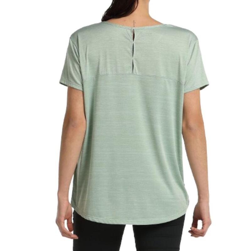 T-shirt de Fitness Mulher +8000 ACACIA. Verde