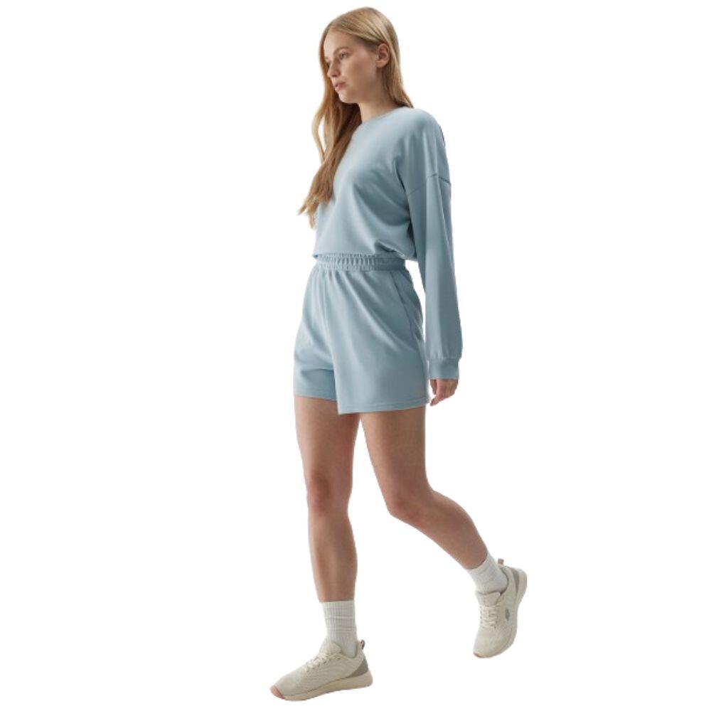 Calções de desporto para mulher 4SHOF324. Light blueF T 2/4