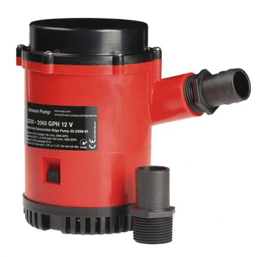 Pompa di sentina sommergibile 12V per impieghi gravosi - JOHNSON PUMP - 2200 Gph