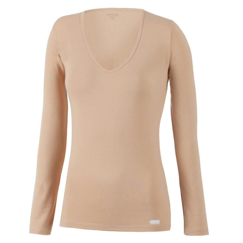 Tricot de peau col V manches longues Thermo