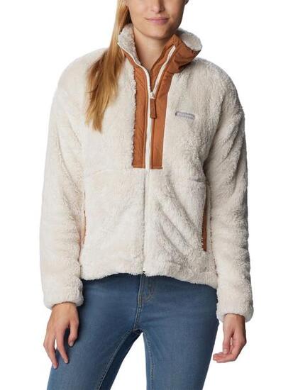 Damski sweter polarowy Columbia Boundless Discovery Sherpa z pełnym zamkiem błys