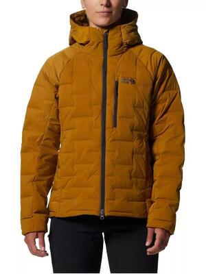 Giacca Mountain Hardwear Stretch Down con cappuccio nero donna