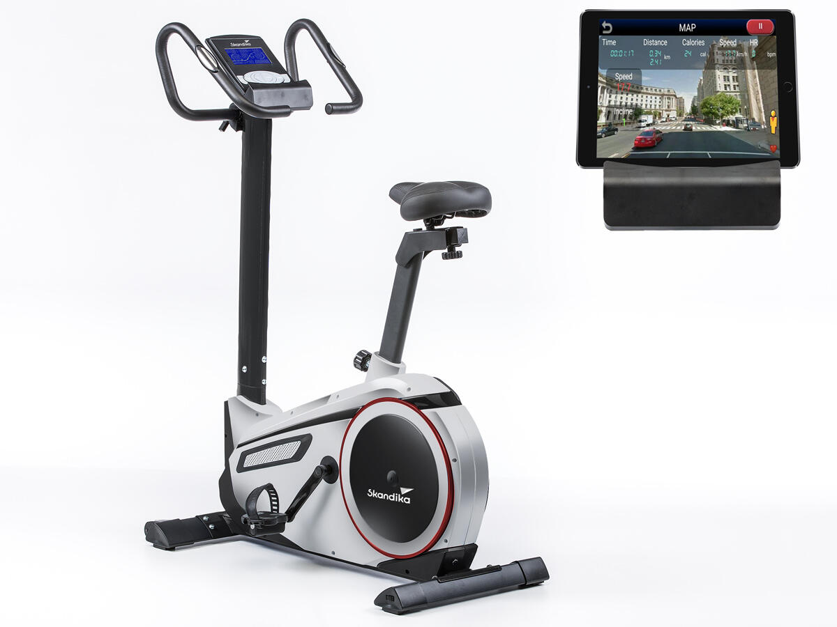 Vélo d'appartement Morpheus - connecté - Inertie 12 kg - 24 prog - 32 niveaux 2/7