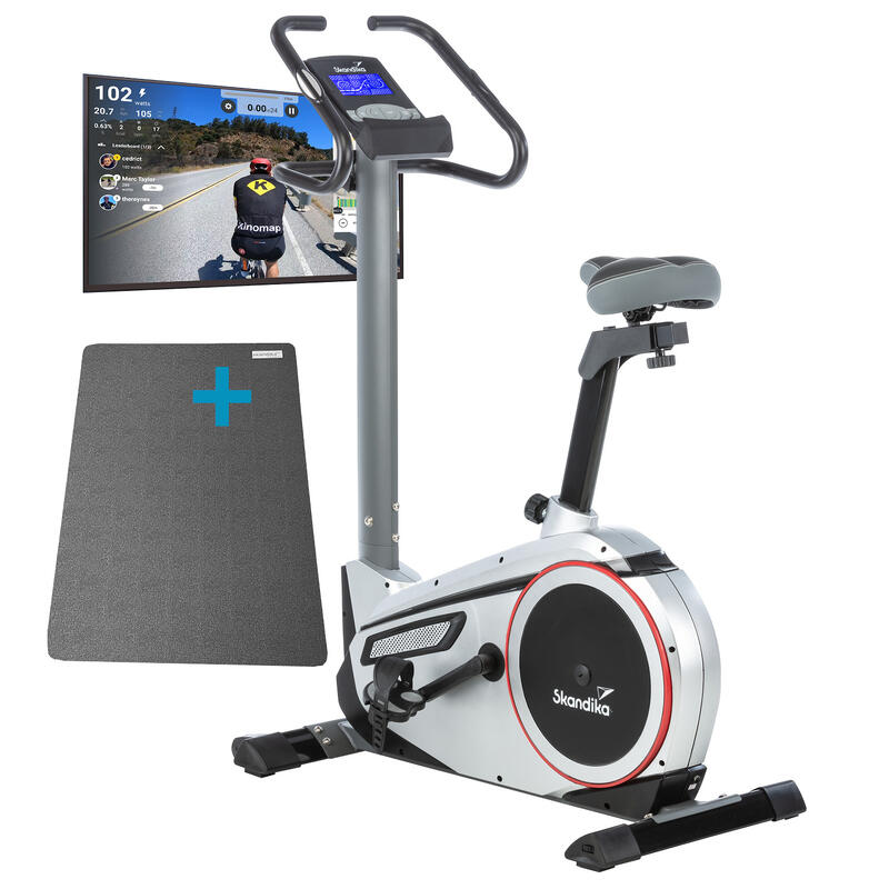 Rower treningowy stacjonarny Morpheus + pas do pomiaru tętna + mata ochronna