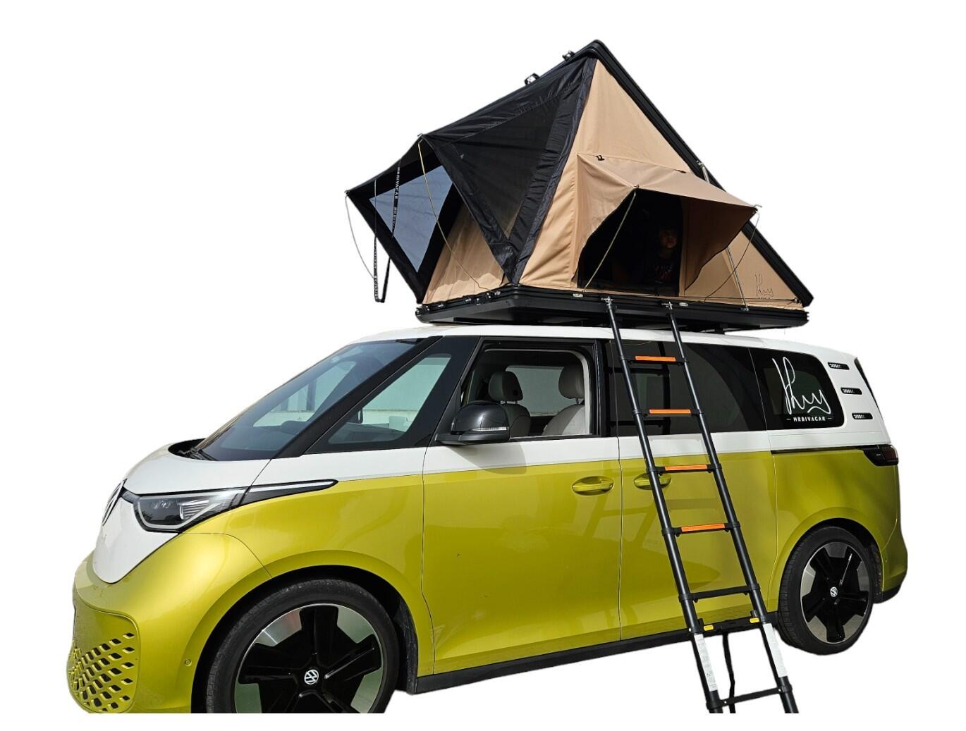 Tenda tejadilho HRB Horizon (Bege), Instalação universal, Alumínio, 3 Pessoas; 7/7