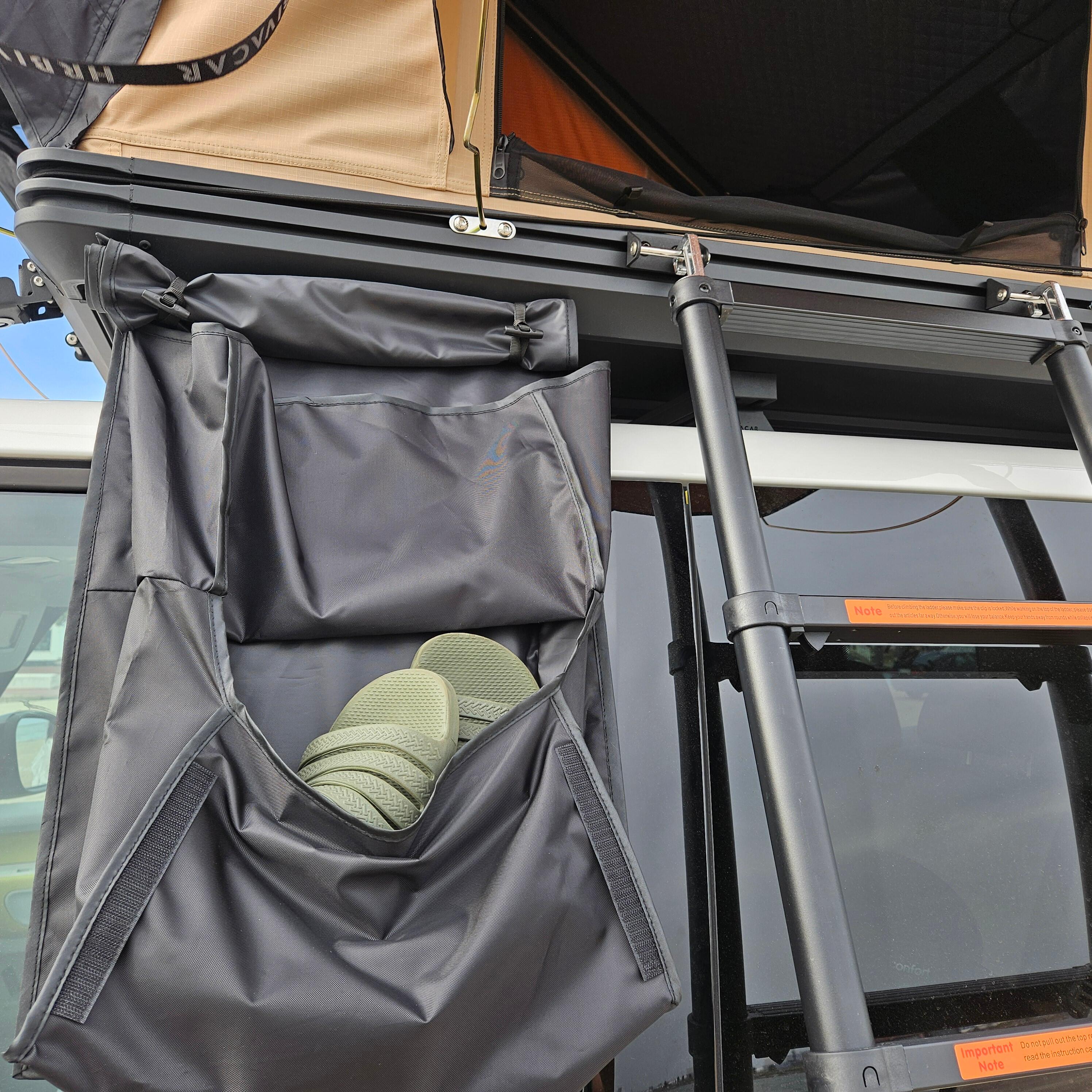 Tenda tejadilho HRB Horizon (Bege), Instalação universal, Alumínio, 3 Pessoas; 4/7