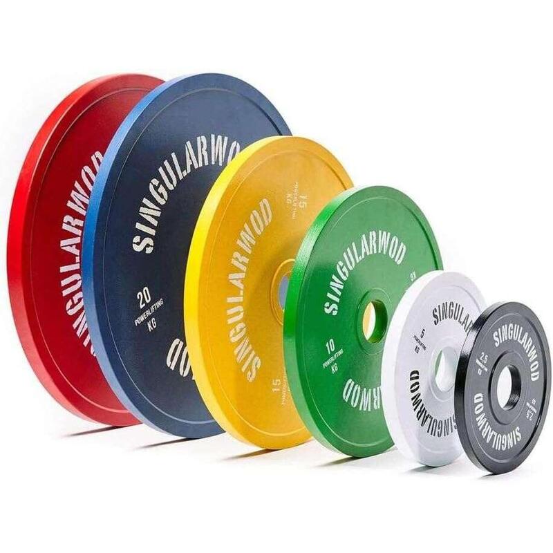 Disque de Powerlifting Rouge 25 kg SINGULAR WOD Decathlon