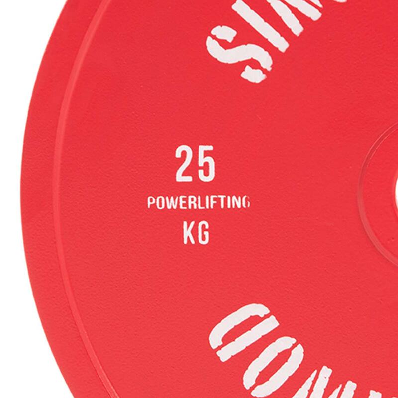 Disco Powerlifting Rojo 25 kg