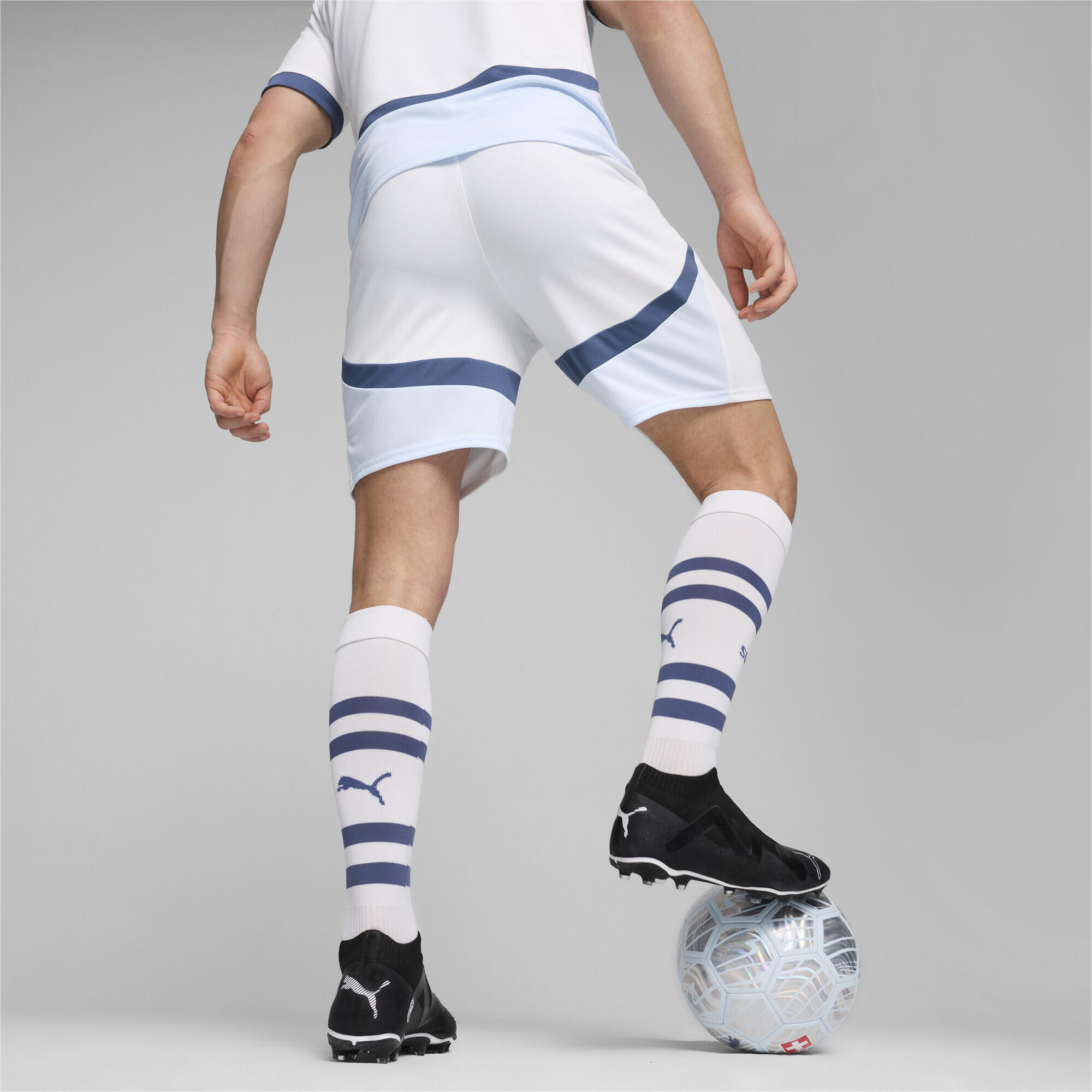 Short de football 2024 Suisse Homme PUMA White Icy Blue 5/6