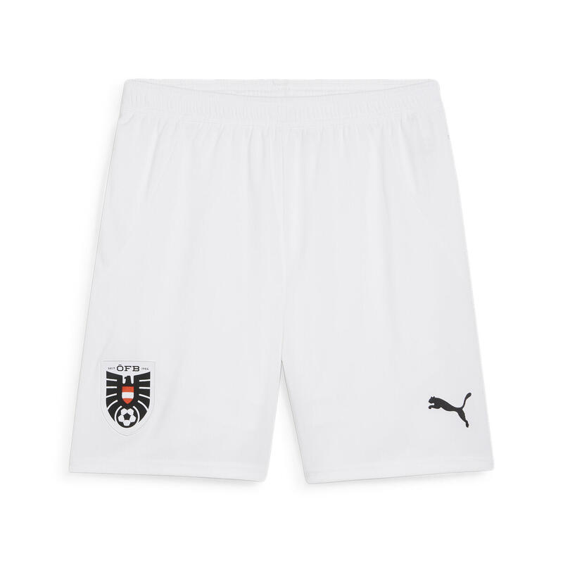 Short de football 2024 Autriche Homme PUMA White Black