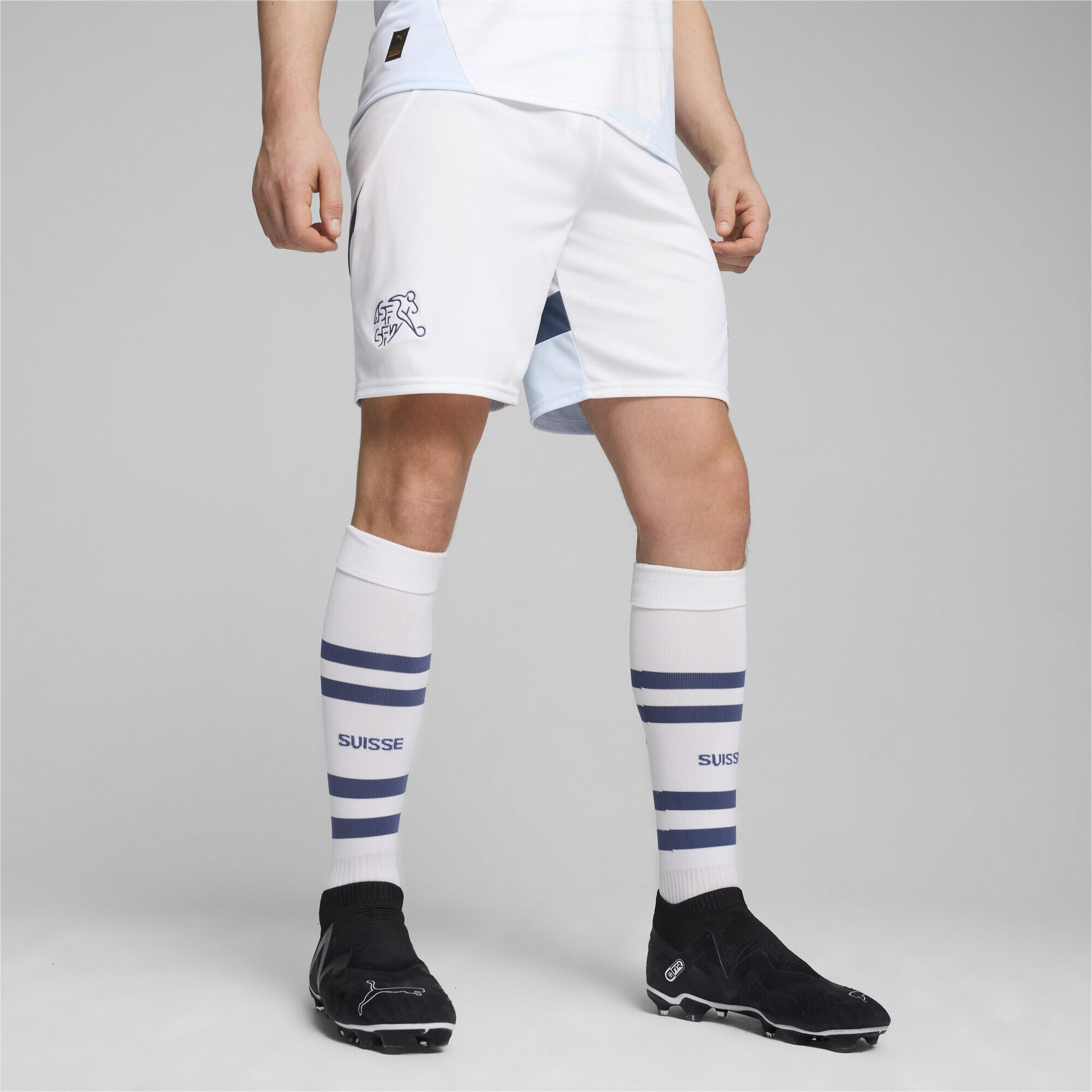 Short de football 2024 Suisse Homme PUMA White Icy Blue 2/6