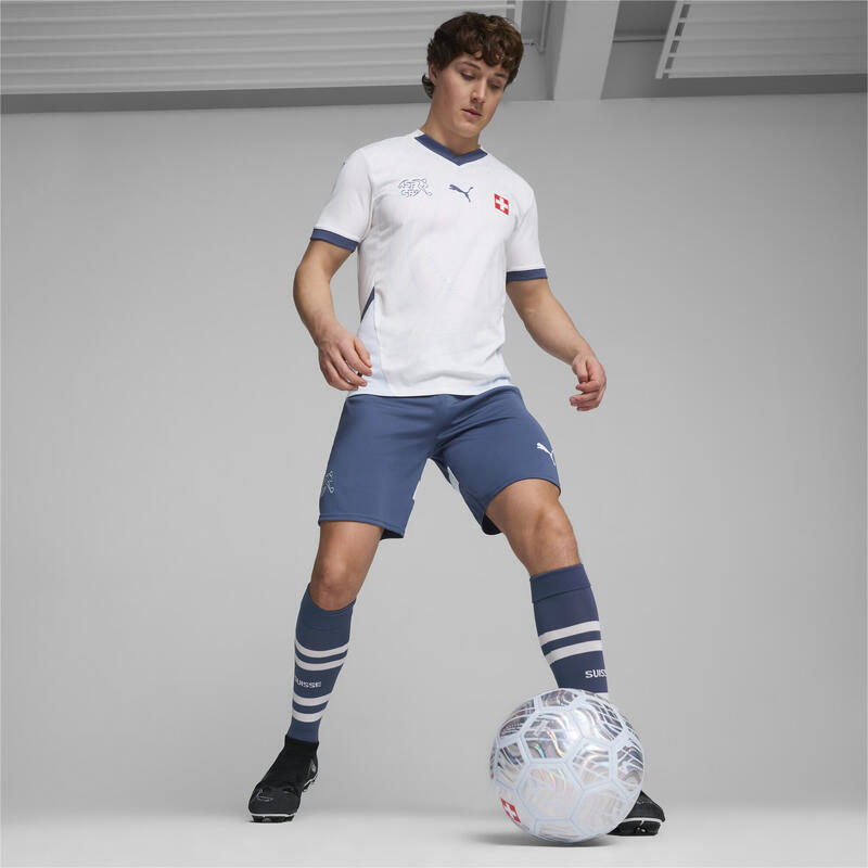 Shorts de fútbol réplica Hombre de Suiza PUMA Inky Blue White