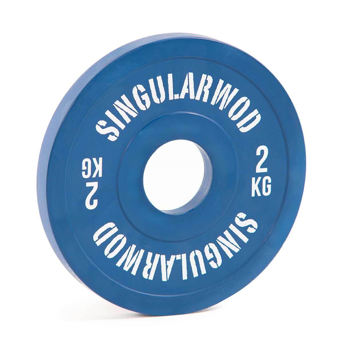 Disco Fraccional Olímpico Grip Azul 2 Kg Disco Pesas 3/7