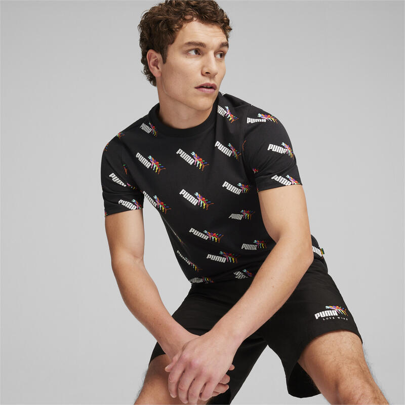 Camiseta ESS+ LOVE WINS Hombre PUMA Black