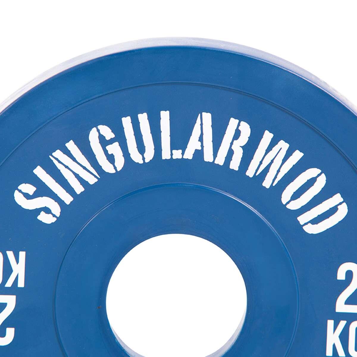 Disco Fraccional Olímpico Grip Azul 2 Kg Disco Pesas 4/7