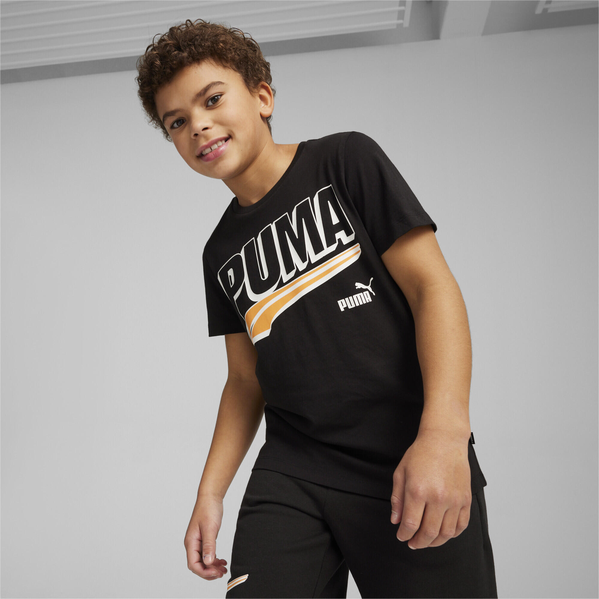 T-shirt grafica ESS+ MID 90s da ragazzo PUMA Black 2/5