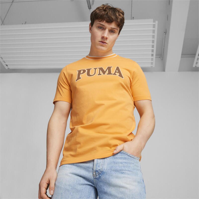 PUMA SQUAD Graphic T-Shirt Herren PUMA Clementine Orange