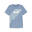 PUMA POWER T-shirt met print voor heren PUMA Zen Blue