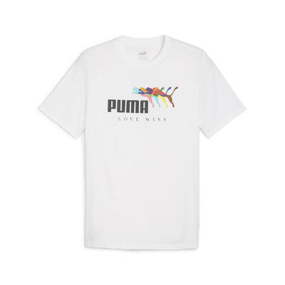 Ess+ love wins t-shirt voor heren puma white
