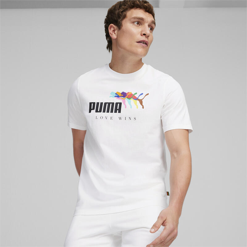 ESS+ LOVE WINS T-Shirt Herren PUMA White