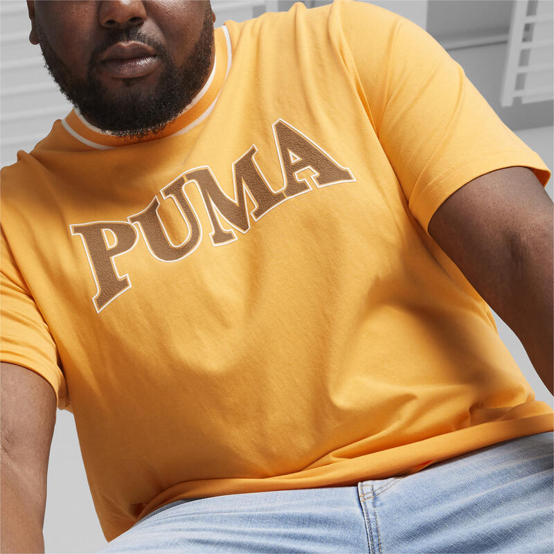 PUMA SQUAD Graphic T-shirt voor heren PUMA Clementine Orange