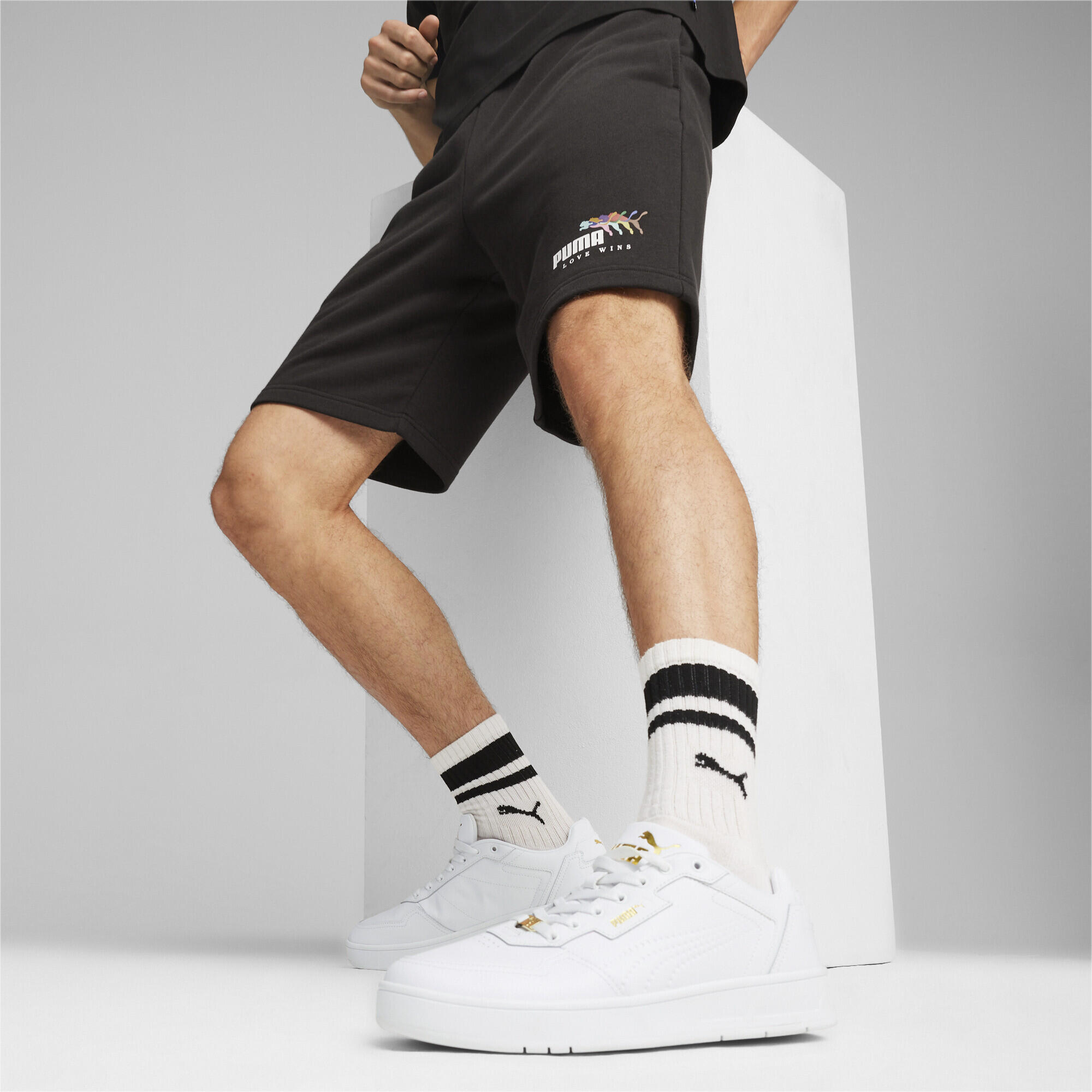 ESS+ LOVE WINS short voor heren PUMA Black 2/5