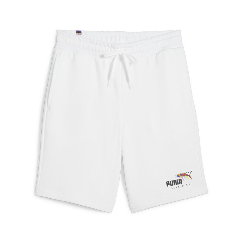 ESS+ LOVE WINS Shorts Herren PUMA White