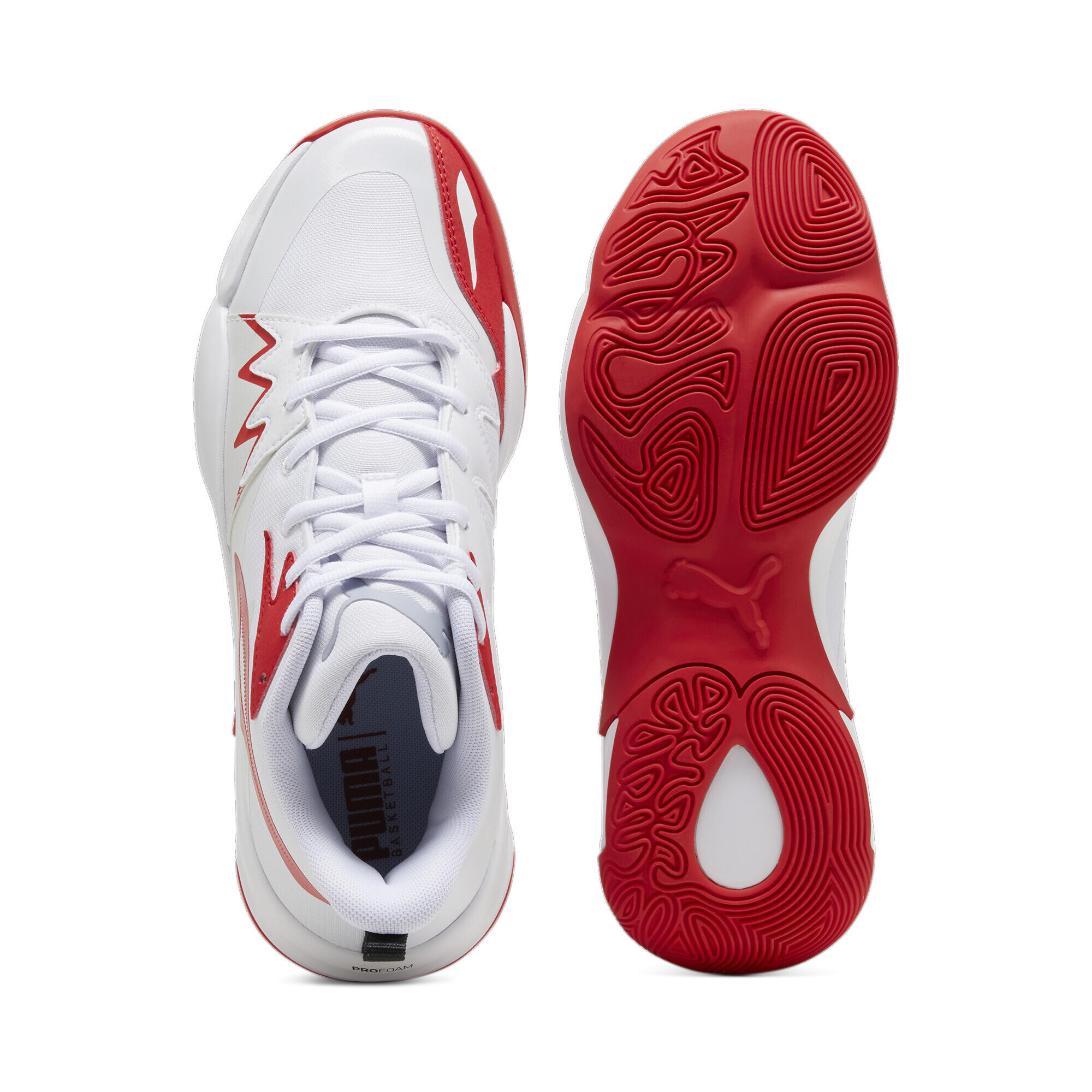 Genetics Basketballschuhe Erwachsene PUMA White For All Time Red 4/6