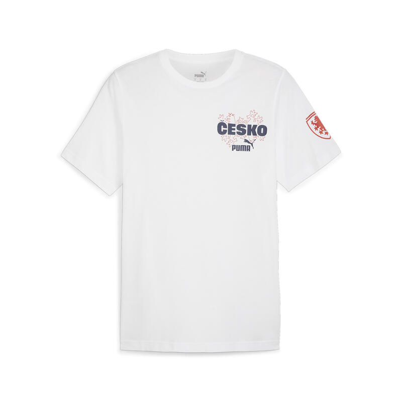 Tschechische Republik Ftblicons T-Shirt Herren PUMA White For All Time Red