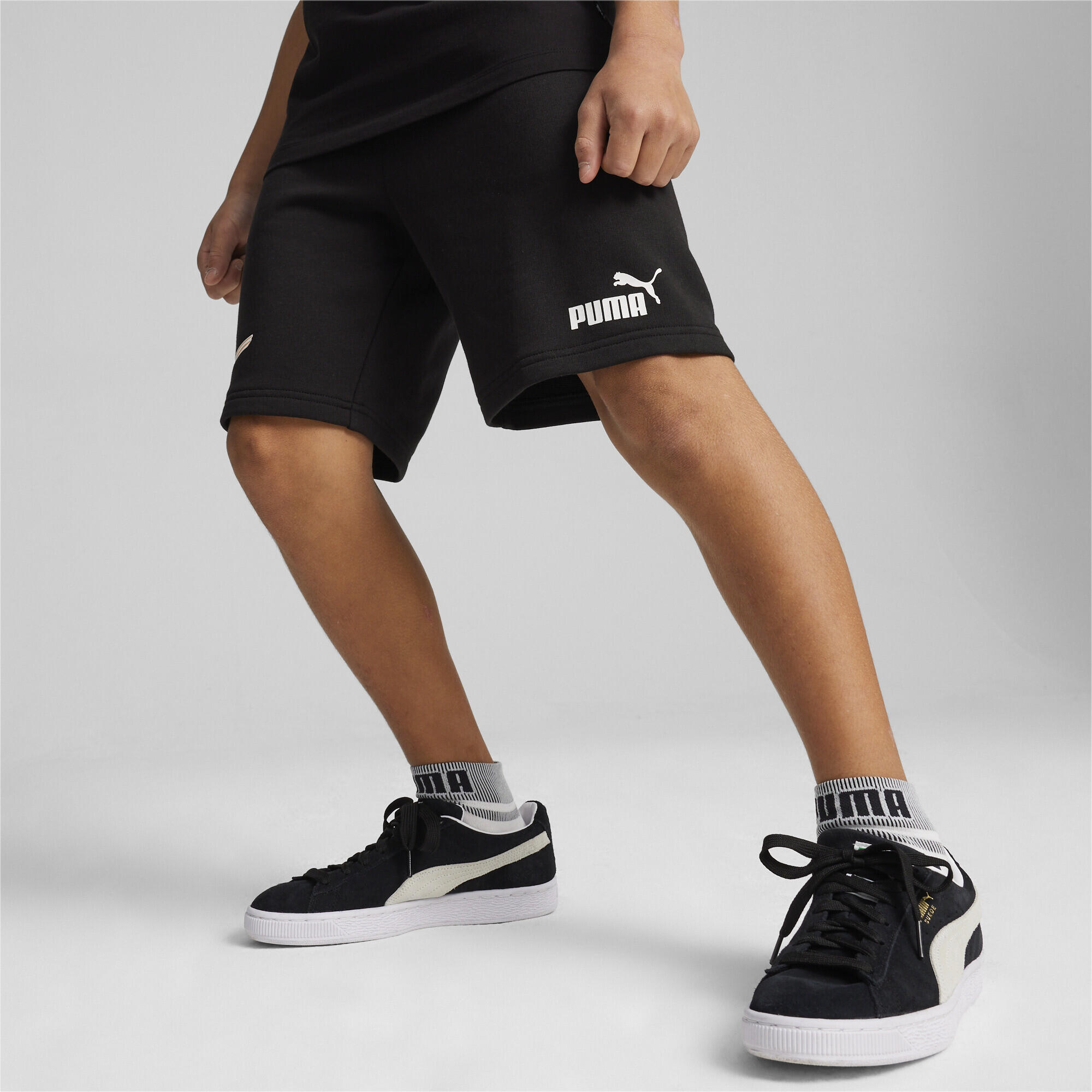 Shorts da allenamento ESS+ MID 90s da ragazzo PUMA Black 2/5