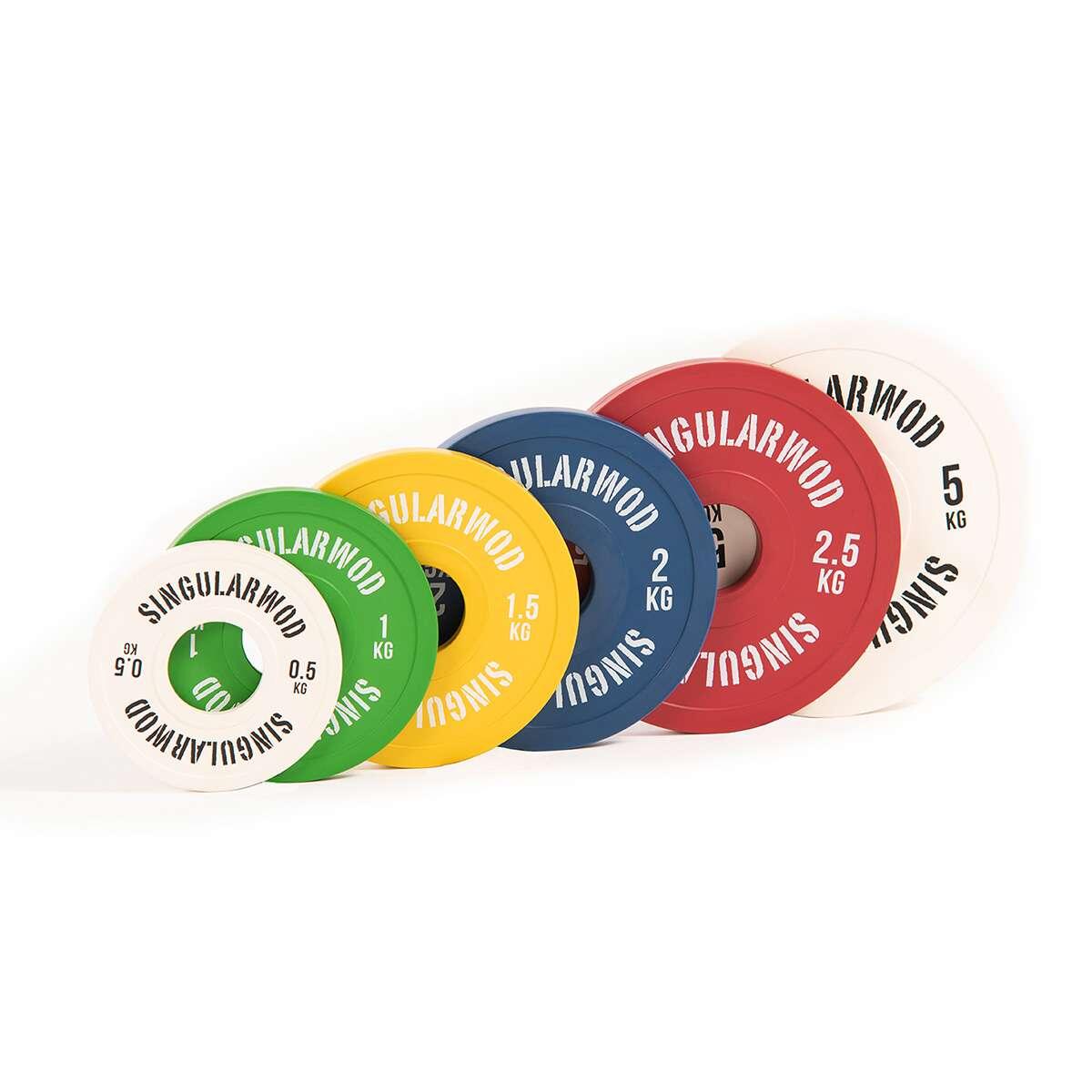 Disco Fraccional Olímpico Grip Verde 1 Kg Disco Pesas 7/7