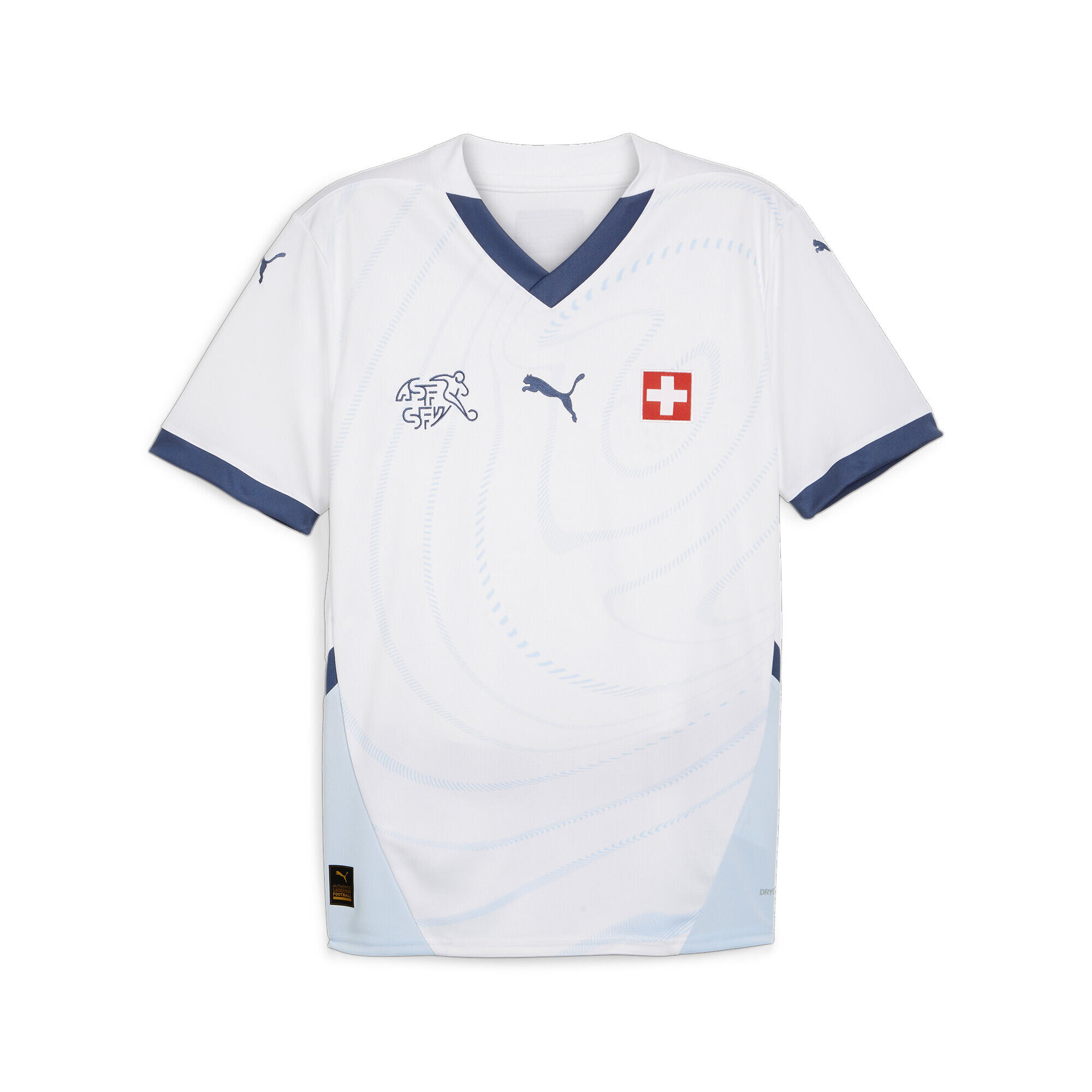PUMA Camiseta de visitante de Suiza 2024 de fútbol Hombre PUMA White Icy Blue