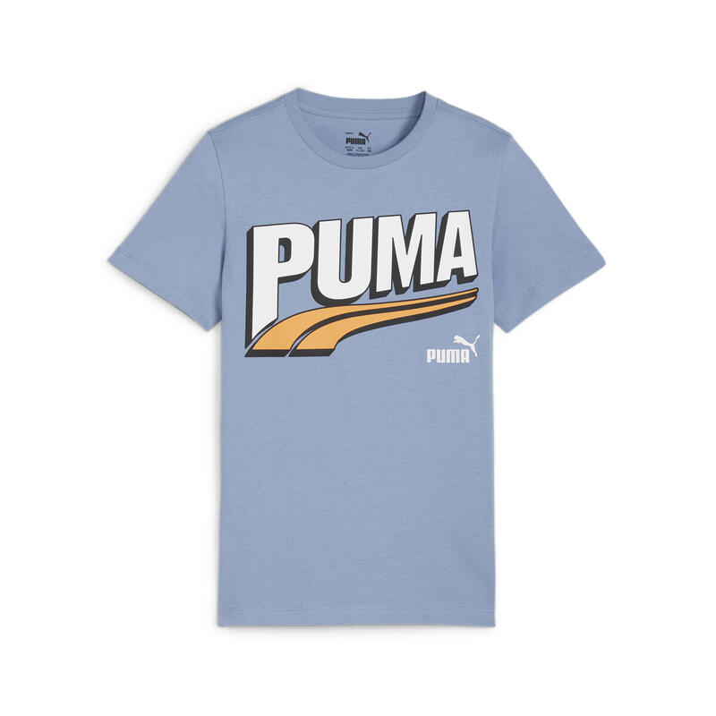 Camiseta gráfica ESS+ MID 90s Niño PUMA Zen Blue