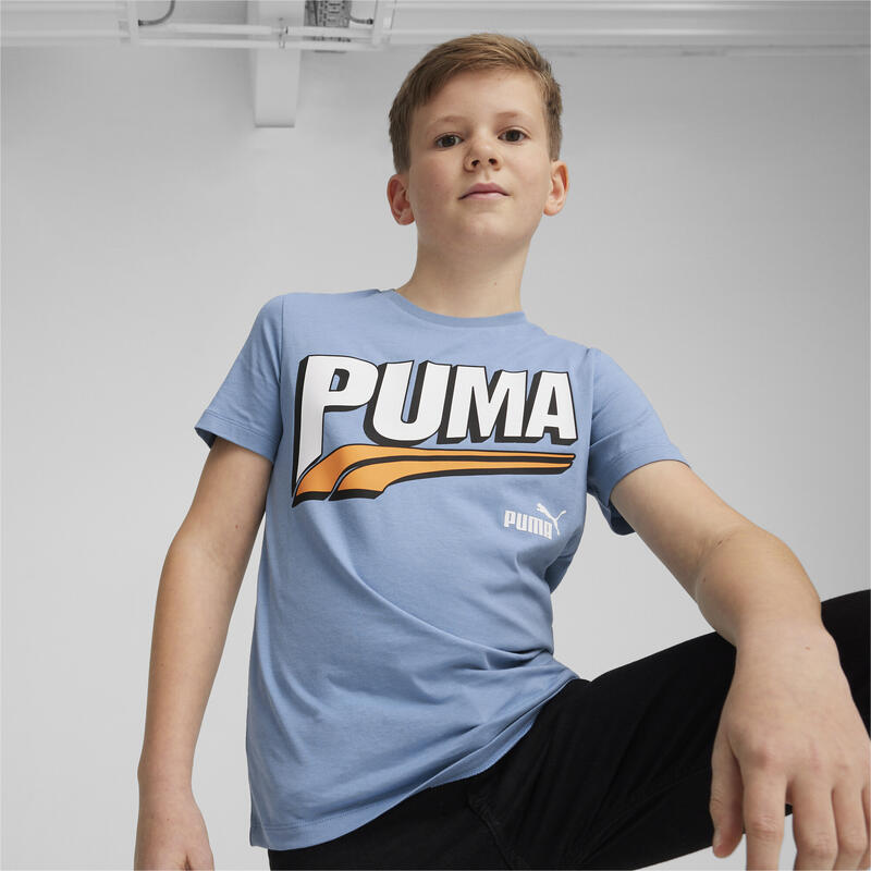 Camiseta gráfica ESS+ MID 90s Niño PUMA Zen Blue